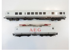 Set cu Br143 si vagon masuratori AEG - H0 ROCO 43075 - DIGITAL !